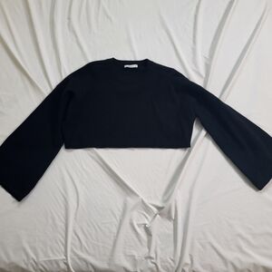 NWT Zara Knit Cropped Bell Sleveed Sweater